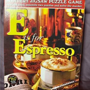 E is for Espresso Jigsaw Puzzle Game